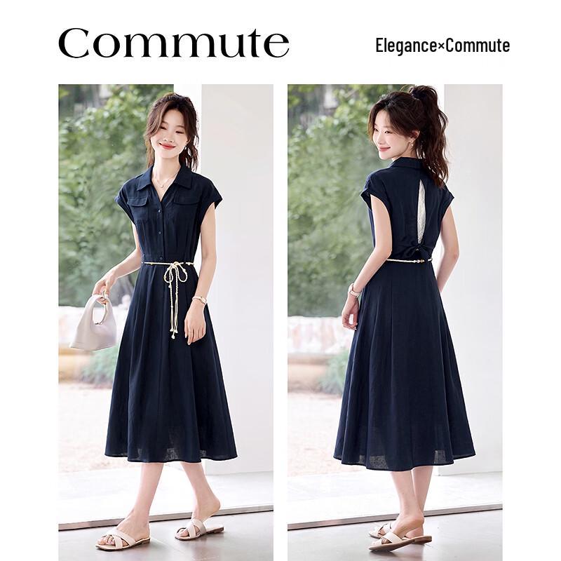 Likewater Years Simple Elegant Workwear Sleeveless Midi Dress