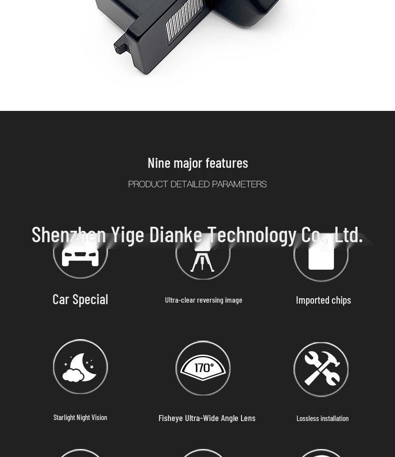 Reversing Camera & License Plate Light for 11 SsangYong Rexton & Actyon Models.