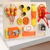 Music Box Wooden Fingertip Gyro Safety Buckle Game Board Children Puzzle Toy