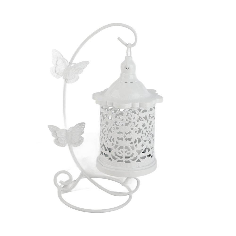 5.31x9.25 in White Hollow Birdcage Lantern white Wedding Decorative Lantern Window Display