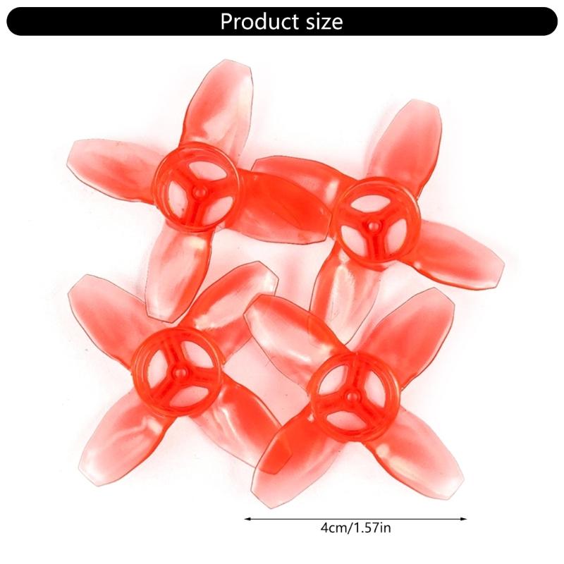 4pcs Plastic Propellers Indoor Drones Propellers Set High Performances Propellers Smooth Flight Propellers for Tinyhawk