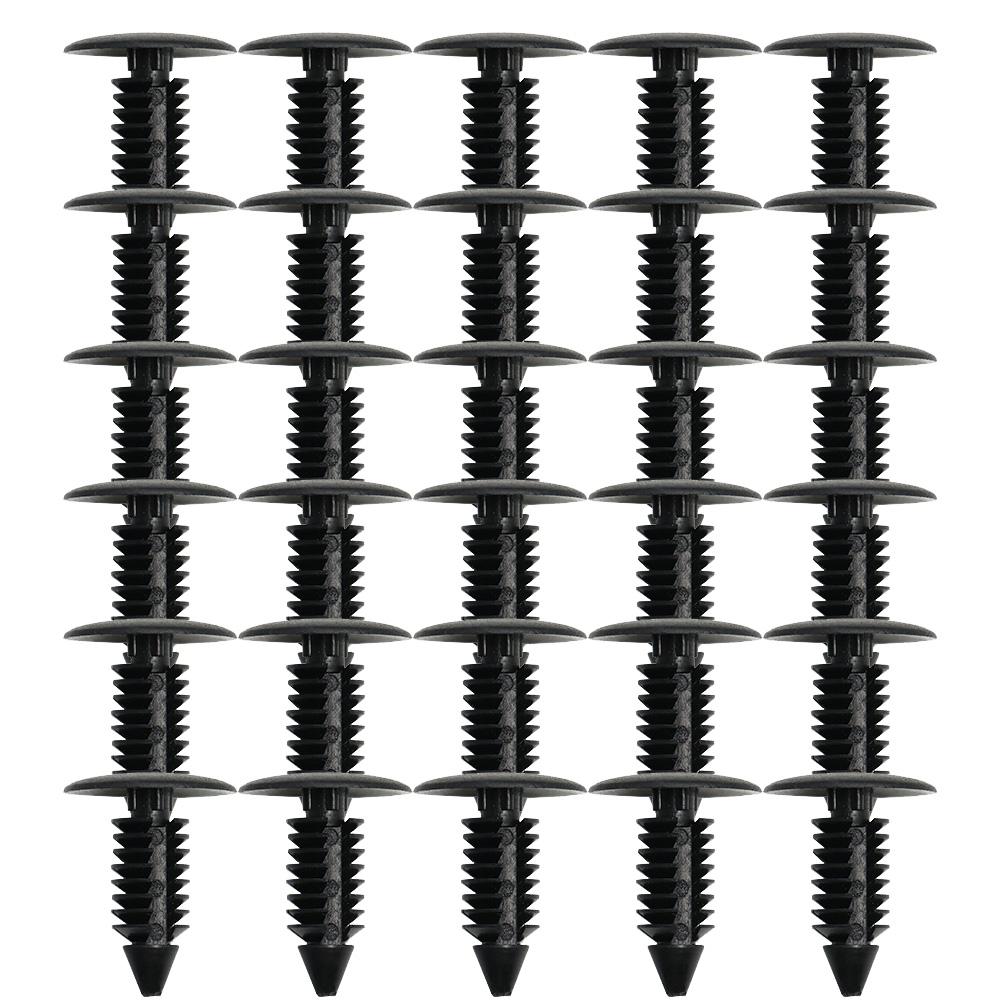 10/20/30/40/50/100Pcs 8MM Car Fastener Clip Plastic Bumper Fender Clip Screw Auto Roof Tailgate Lining Rivet Retainer For Toyota