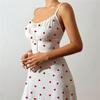 European & American Lace-up Heart Camisole Pajamas: Casual, Sexy Nightdress with Bow Tie Detail for Indoor & Outdoor Wear