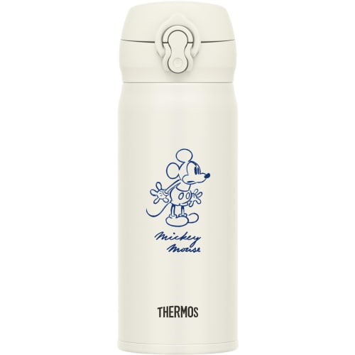 Thermos Vacuum Insulated Portable Mug, 400ml, Disney Mickey Mouse Design, Ivory White (JNL-405DS IVWH)