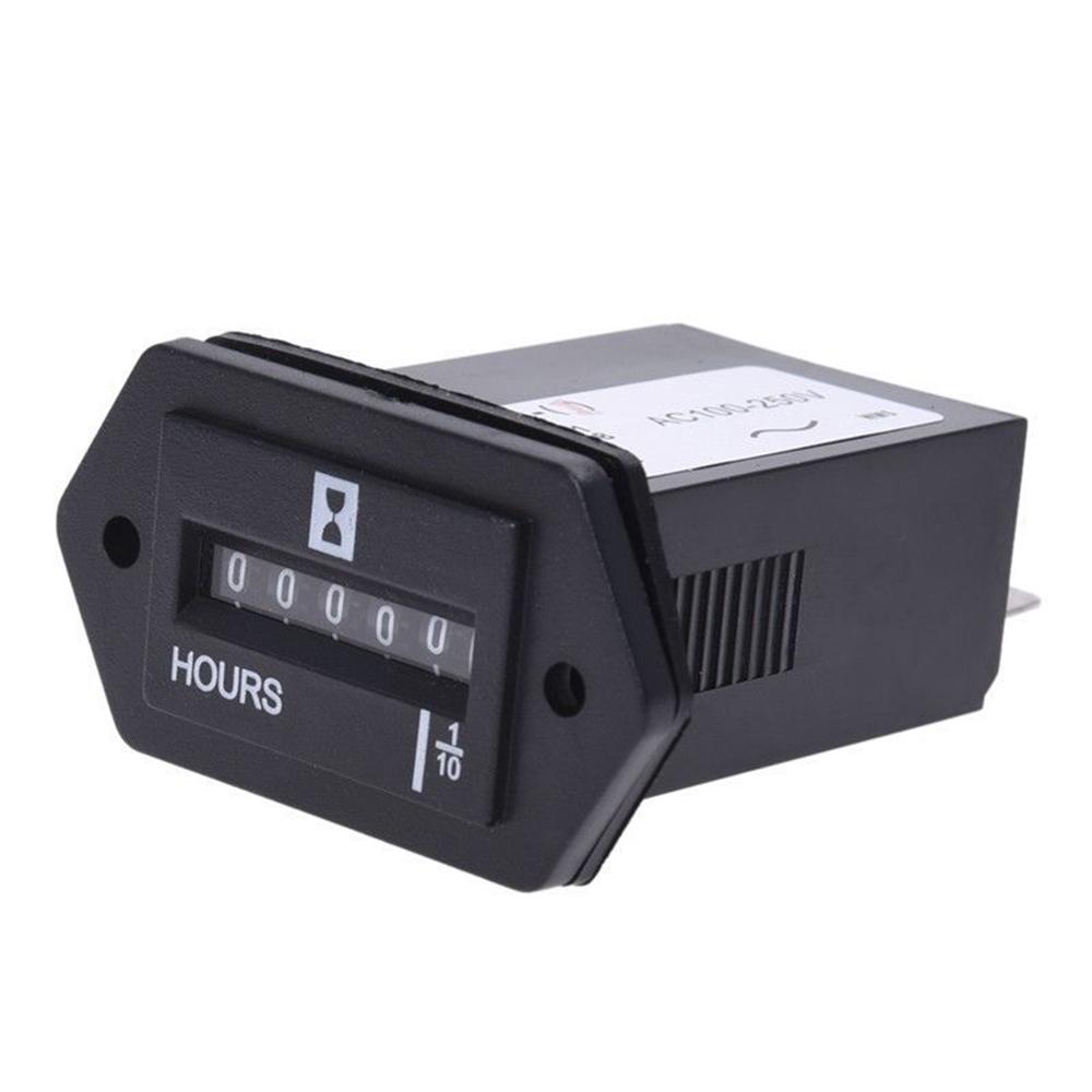 Waterproof Hour Meter Counter Mechanical Hour Meter Timer Gauge For Diesel Gasoline Engine Generator HM002 HS For Bike Motor ATV