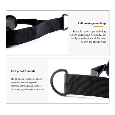 Fitness Resistance Bands Handles Gym Anti-Slip Grip Strong Nylon Webbing Grip Puller Handle Heavy Duty Cable Machine Workout