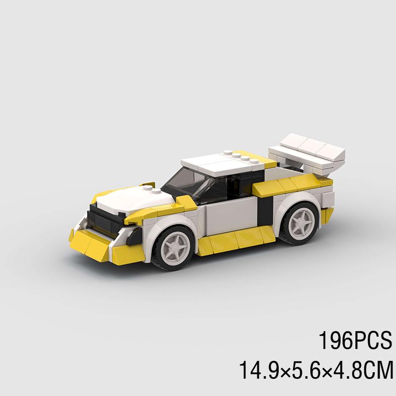 MOC City Speed Sport Racing Car Model Building Blocks Convertible Super Race Bricks Rally Vehicle Toy Technical Christmas Gift