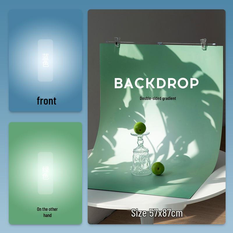 Double-Sided Gradient Photography Backdrop for Still Life & Food
