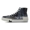 Li Ning Trendy Slijtvaste Hoge Skateboard Schoenen Dames Zwart AETR002-1
