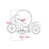Harley Prince Retro Non-Folding Handlebar Rearview Mirror for Motorcycles