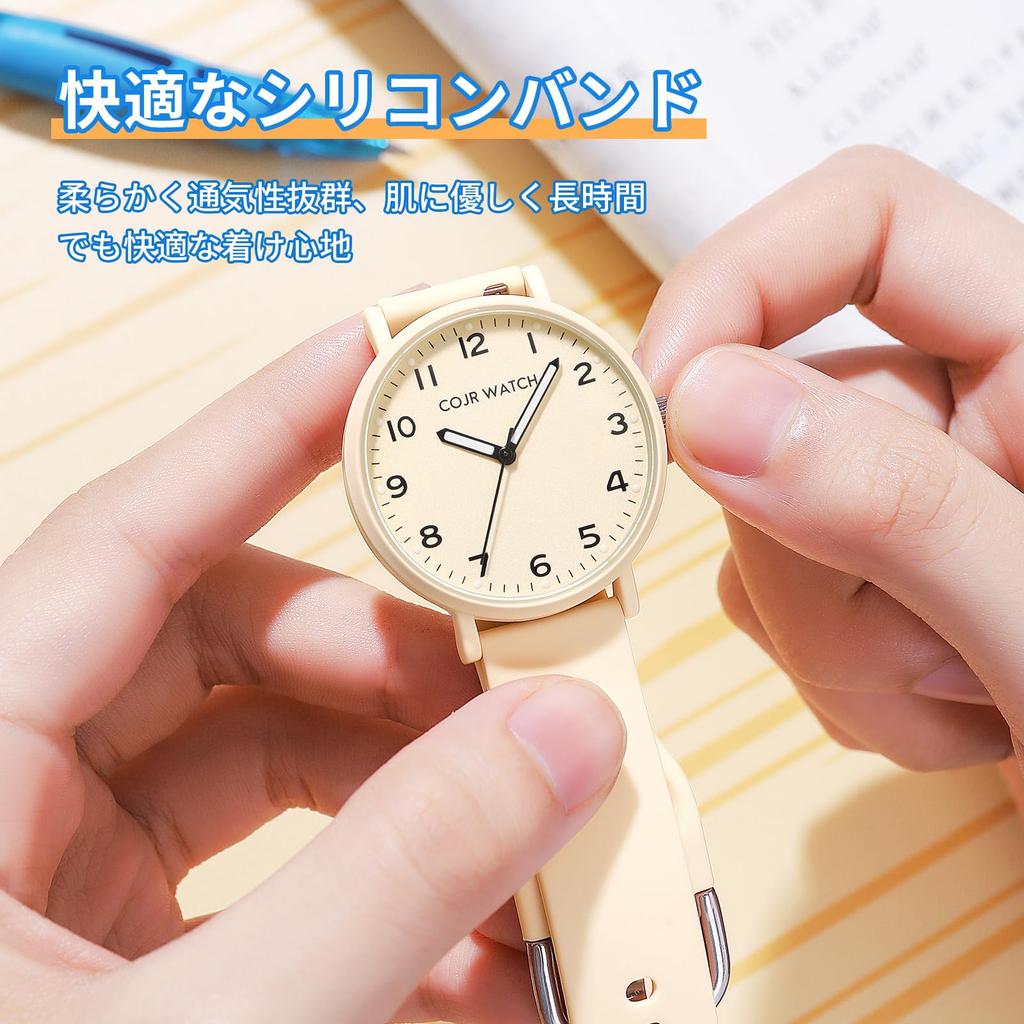 [Exam Watch] Silent Second Hand Analog Watch for Exams, Simple, Cute, Stylish, Popular, 3 ATM Water Resistant, Luminous, Easy To Read, Unisex for Men