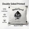 Rock Band M-MotorHEadS Lemmy Cushion Cover Pattern Printed Pillowcase for Living Room Sofa Cushion Cover & Bedroom Decor