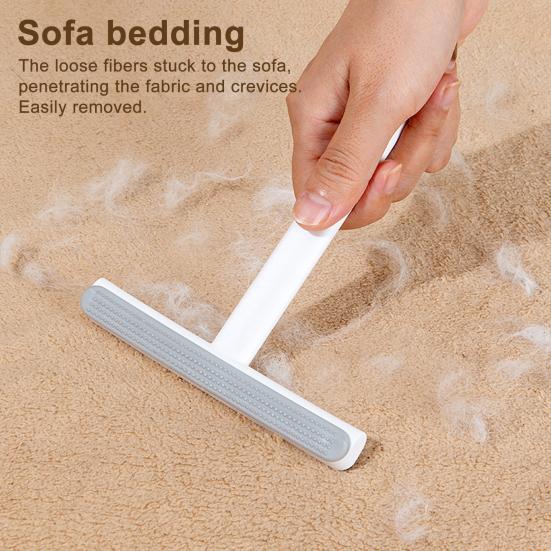 Clothes Shaver Soft Rubber Dual Head Design Lint Brush Ergonomic Handle Fabric Pill Remover Clothing Maintenance Tool