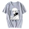 Gintama Sakata Gintoki Cool Men Léto Neformální tričko Anime Bavlněné tričko Hip Hop Tričko Trička Oversized Harajuku Streetwear