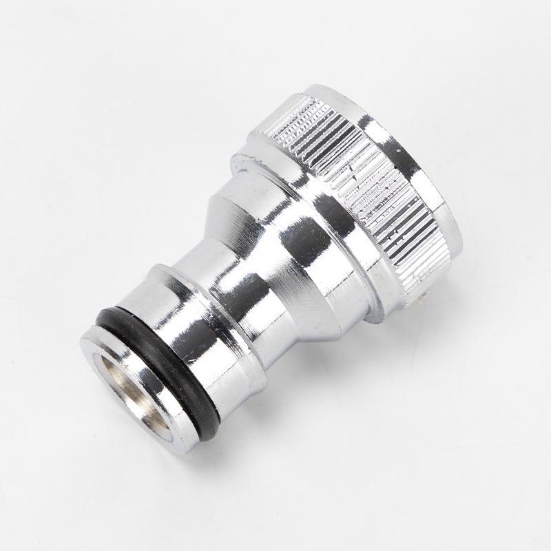 Copper Quick-Connect Faucet & Pipe Connector with Internal/External Thread - Fits 4mm & 6mm.