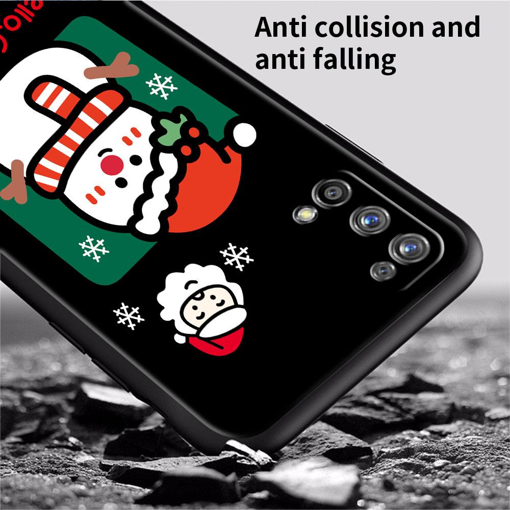 Coque pour Realme 8 C21y GT Neo 2 3 8i C21 7 C11 6 C12 C35 C3 GT 9 Pro C12 Master Funda Housse de Téléphone Bonhomme de Neige Noël Mignon