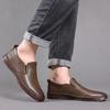 Leather Hollowed-out Breathable Lazy One-pedal Casual Leather Shoes Loafer Men's Shoes