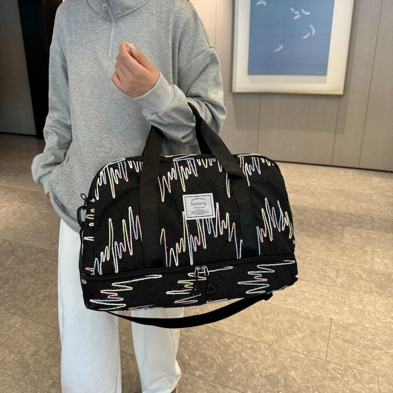 Independent shoe warehouse Oxford cloth travel bag large capacity trendy casual handbag new sports fitness bag women