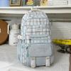 Schoolbag1011 New Campus Plaid School Bag Female Junior High School Student High School Student Elementary School Student Lightweight Large Capacity 