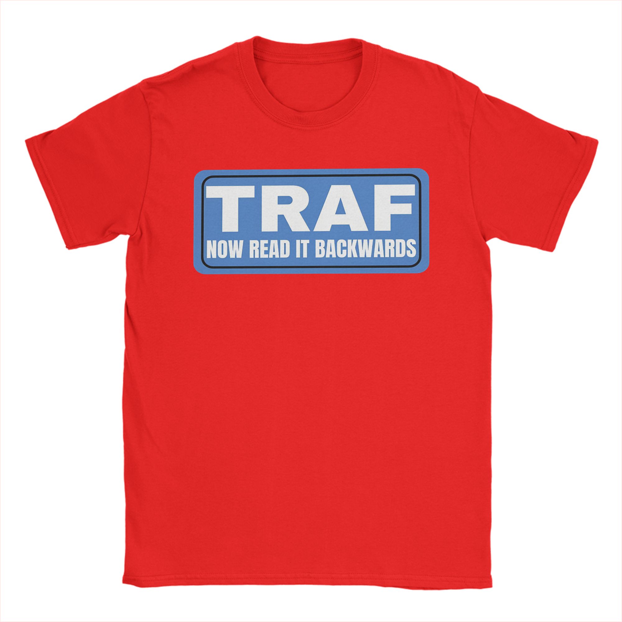 

TRAF Now Read It Backwards Cotton TShirt For Unisexs Summer Awesome T Shirts ONeck Fashion Tees Big Size Print Tops S