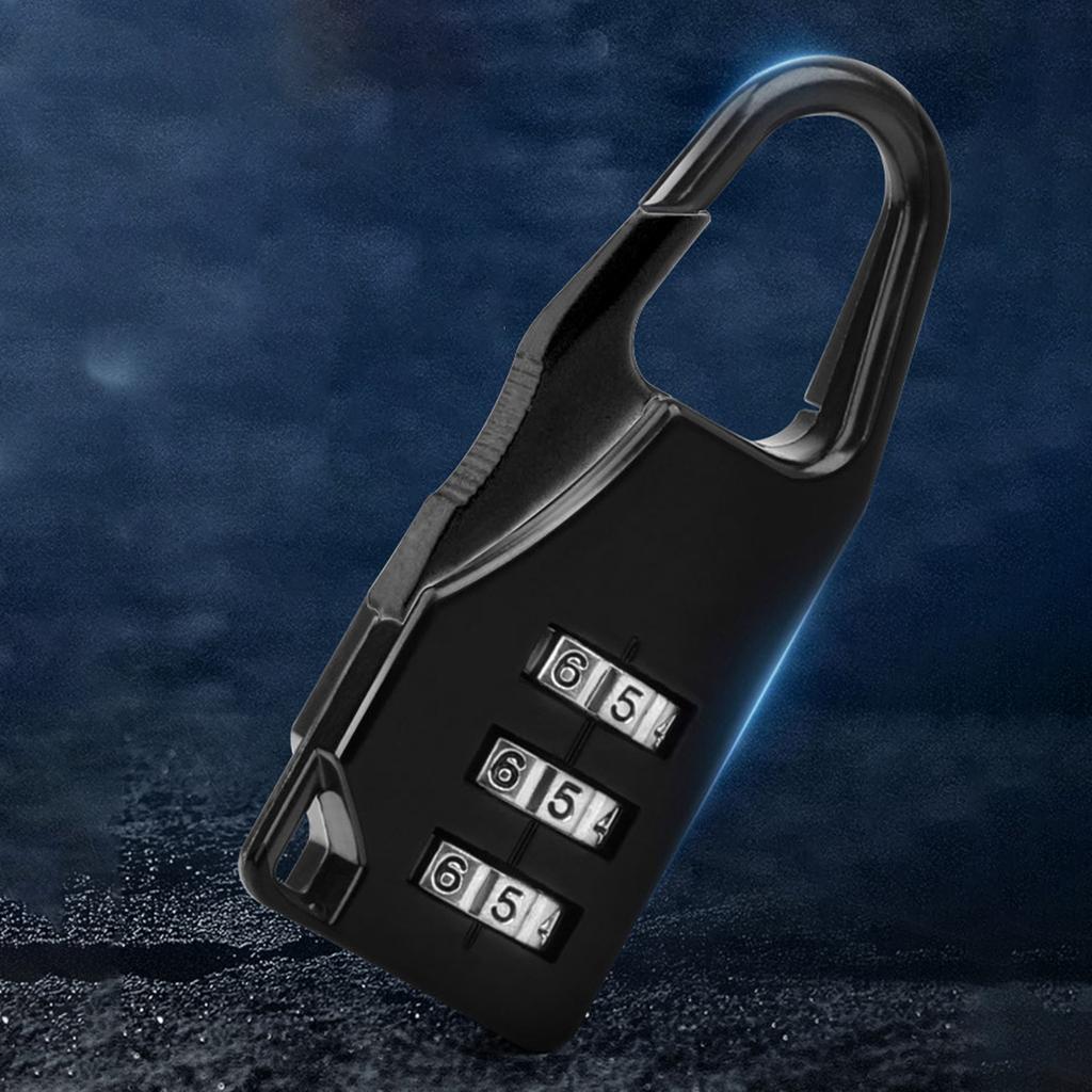 Portable Bike Lock 3 Digit Combination Antitheft Helmets Lock High Security Cable Lock for Helmets Luggages Backpack
