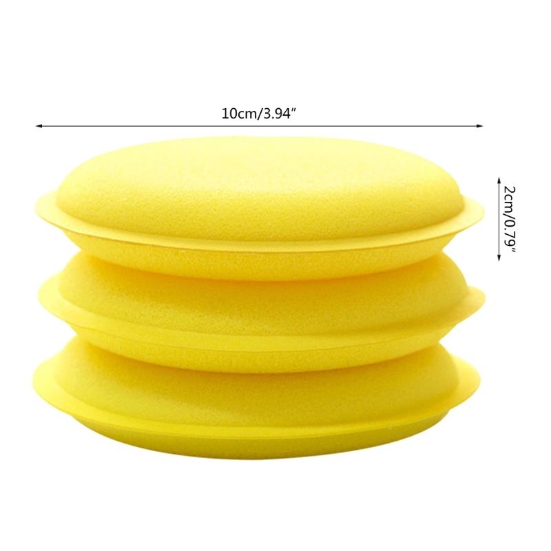 12Pcs Car Round Waxing Polish Wax Foam Sponge Applicator Pads 10cm Cleaning Sponge Clean Washer Washing Tool Car Clean