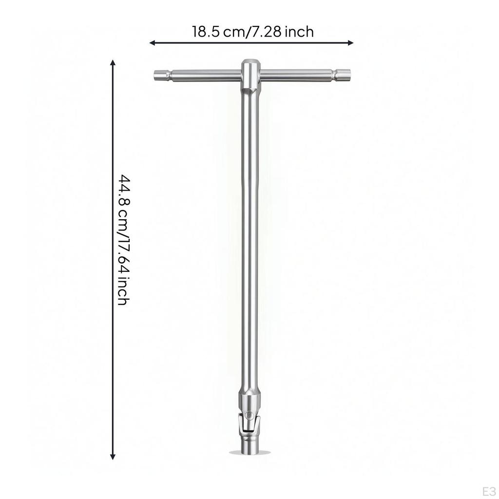 T-Type Socket Wrench Swivel Head Universal Flexible for Mechanics