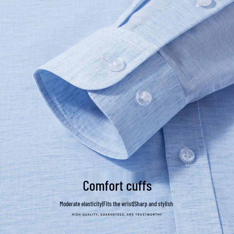 Hodo Men's Linen Blend Business Casual Shirt