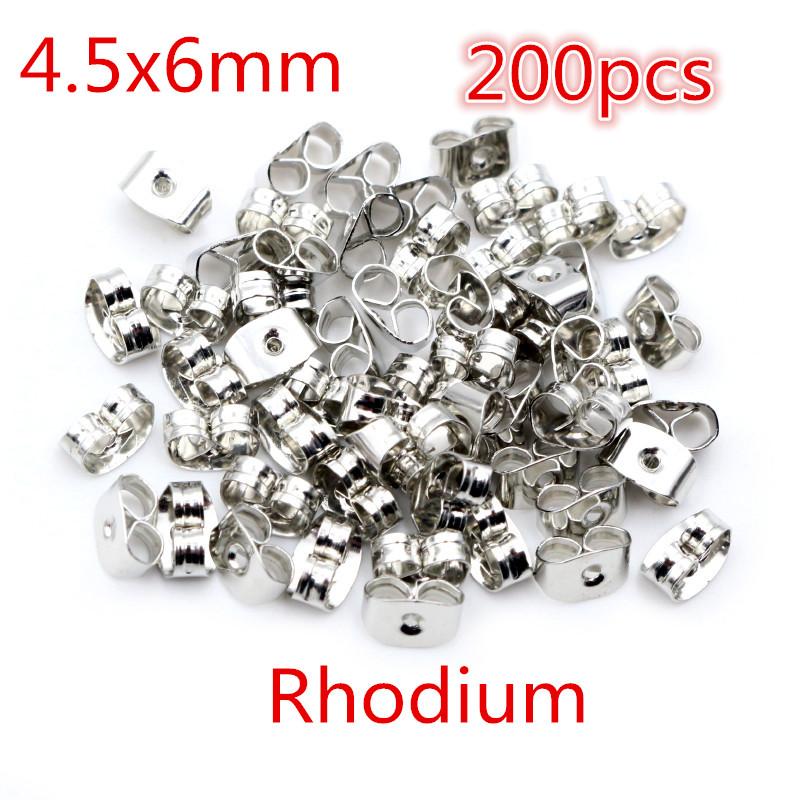 Multi-colors Metal and Plastic Earring Back Plug Cap Nail Accessories Anti-allergic Anti-inflammatory DIY Jewelry Accessories