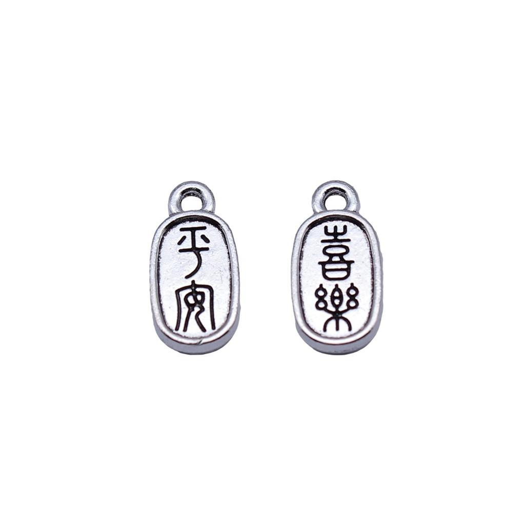 Chinese Knot Charms Antique Alloy Pendants For Traditional Lucky Jewelry