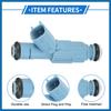 Fuel Injector Compatible for Dodge for Ram 1500 02-07 4.7L for Dodge Dakota 01-07 4.7L, Flow Matched Plastic Blue Fuel Injection Nozzle Item