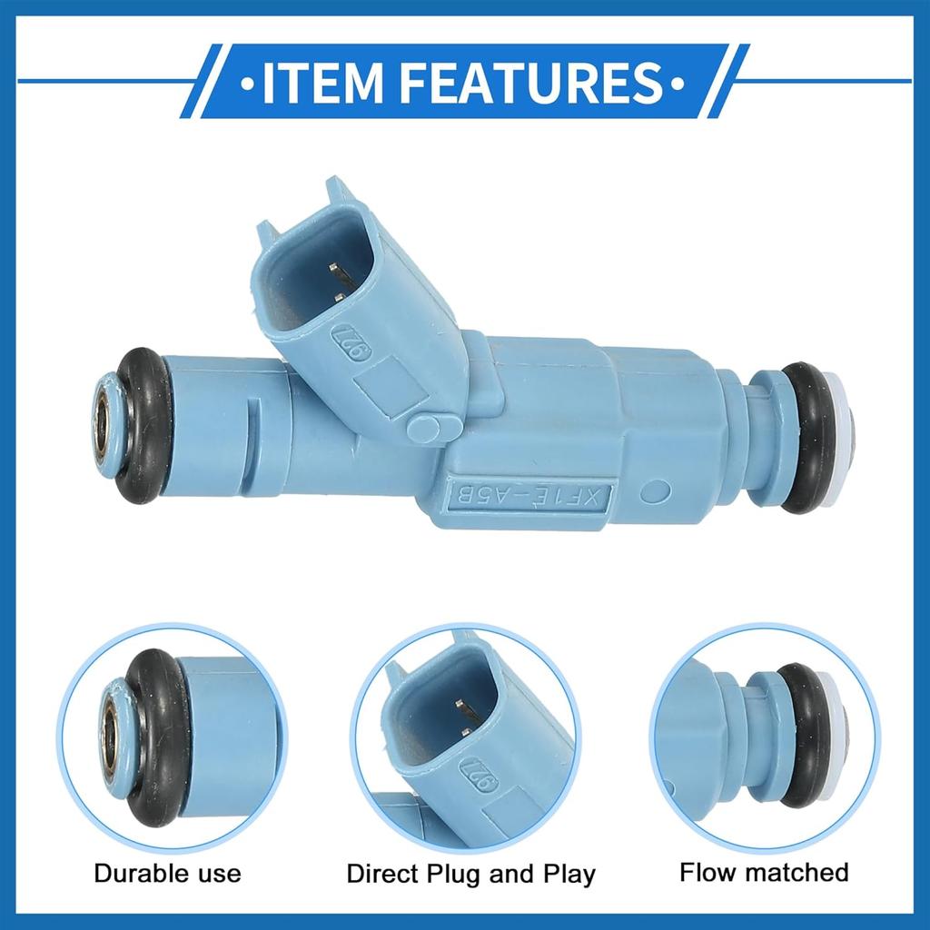 Fuel Injector Compatible for Dodge for Ram 1500 02-07 4.7L for Dodge Dakota 01-07 4.7L, Flow Matched Plastic Blue Fuel Injection Nozzle Item
