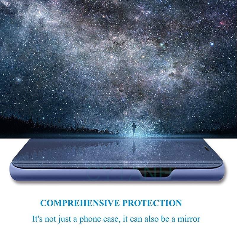 Window Case For Xiaomi Redmi Note 15 14 13 12C 14C 15C Mirror View PU Leather Flip Cover For Xiaomi Mi 17T 15T 14T POCO X7 X6