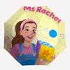 Ms. Rachel Theme Automatic Umbrella, Lightweight & Portable, 8 Rib, Perfect for Outdoor Travel, Birthdays, Christmas, Gifts.