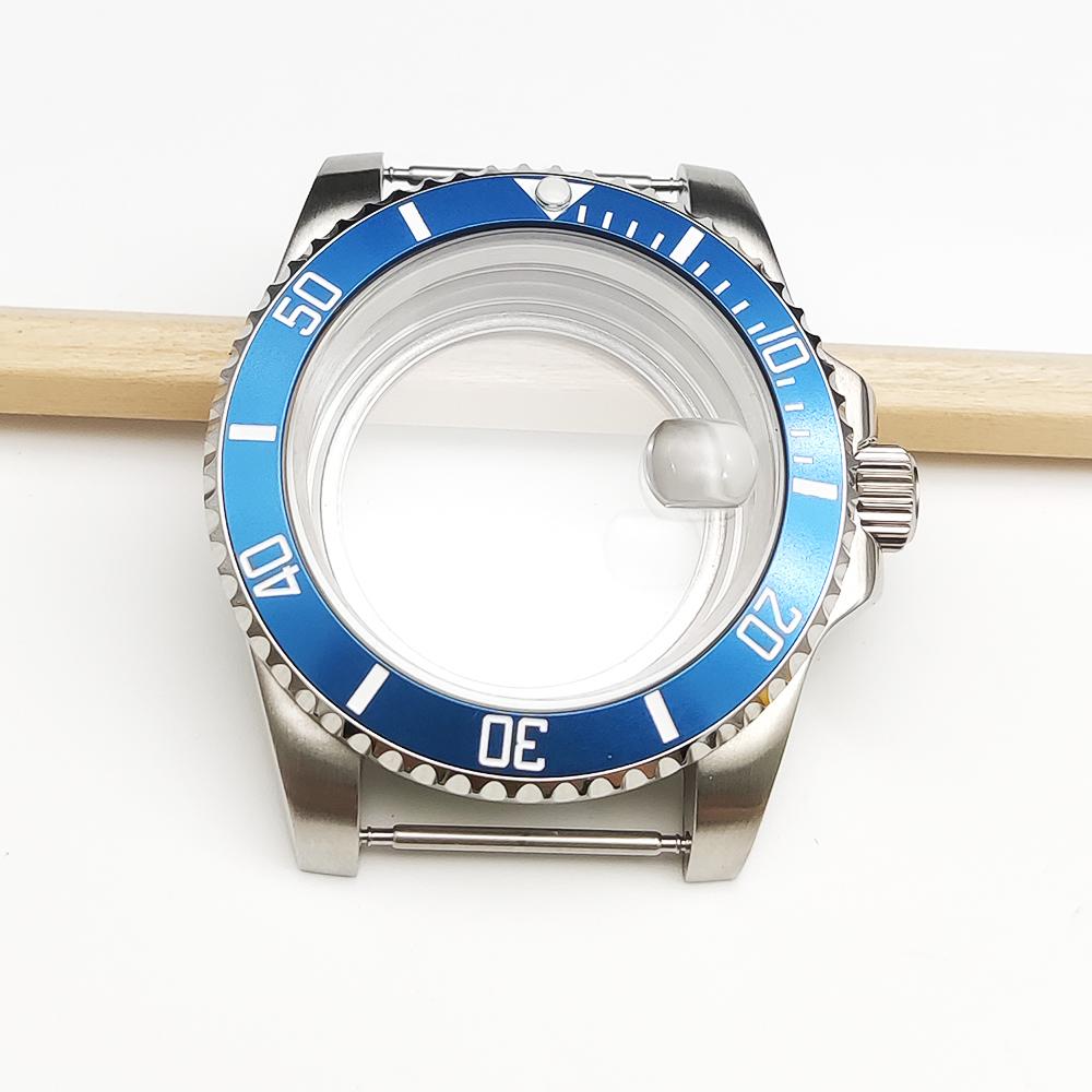 Stainless steel case, suitable for Japanese NH35/36 movement, transparent back cover--40MM