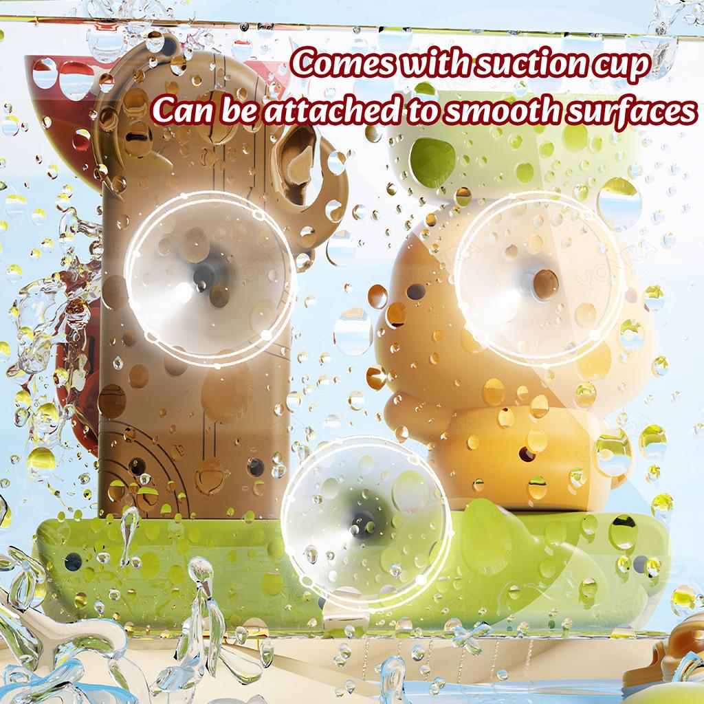 Baby Badespielzeug Niedliche Entenform Mit Saugnapf Badewannenspielzeug Set für Kinder BPA-frei Kinder Dusche Kleinkinder Jungen Mädchen Geburtstagsgeschenke