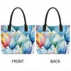  Watercolor Balloon Print Tote Bag Fashion Casual Large Capacity Portable Daily Handbag