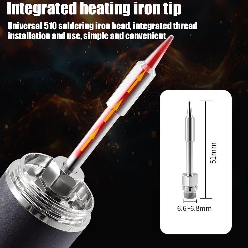 Soldering Iron Kit 5 Settings Adjustment Digital Soldering Kit Digital Display Portable Welding Tools With Light For Component