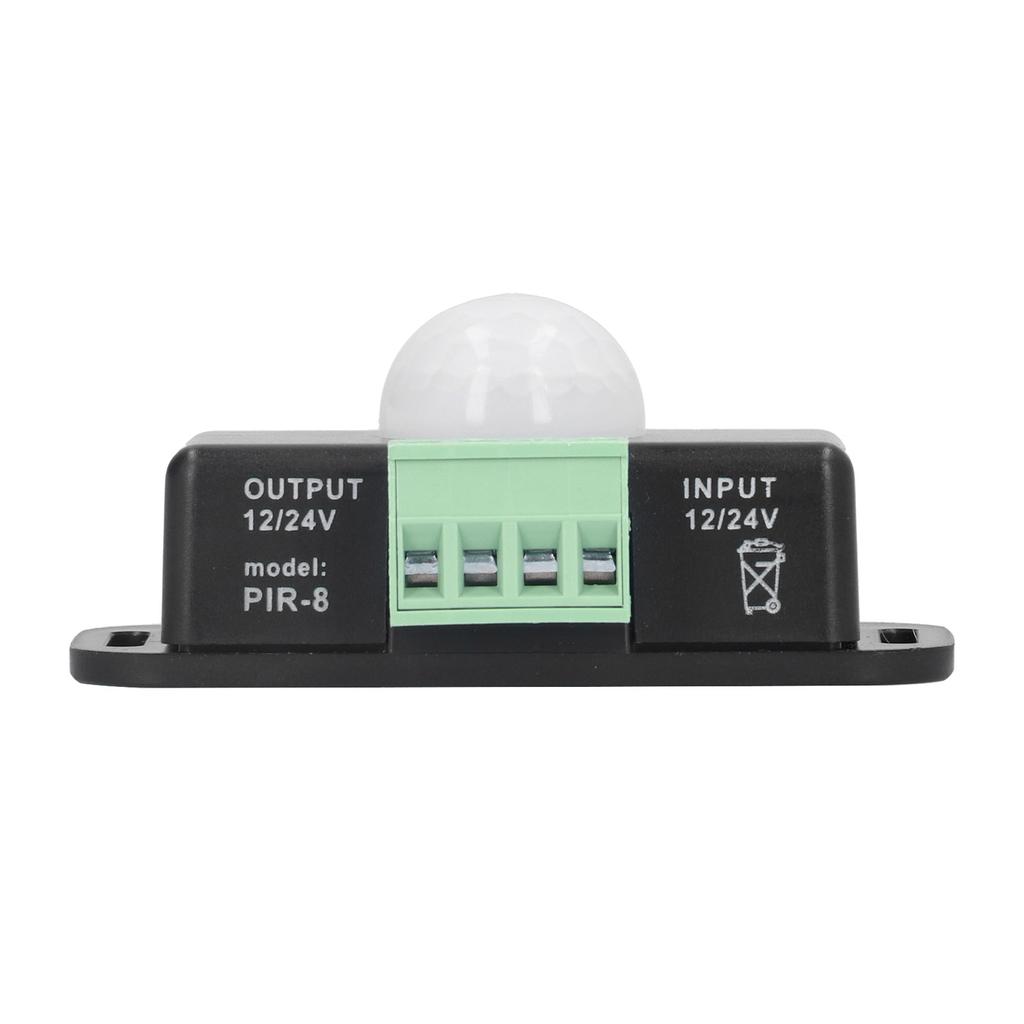 PIR Sensor LED Infrarot Erfassung Zeitschalter DC 12‑24V für Schrank Badezimmer Korridor