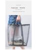 Portable Foldable Wall-Mounted Laundry Basket: Large Capacity Mesh Storage for Bathroom and Toilet.