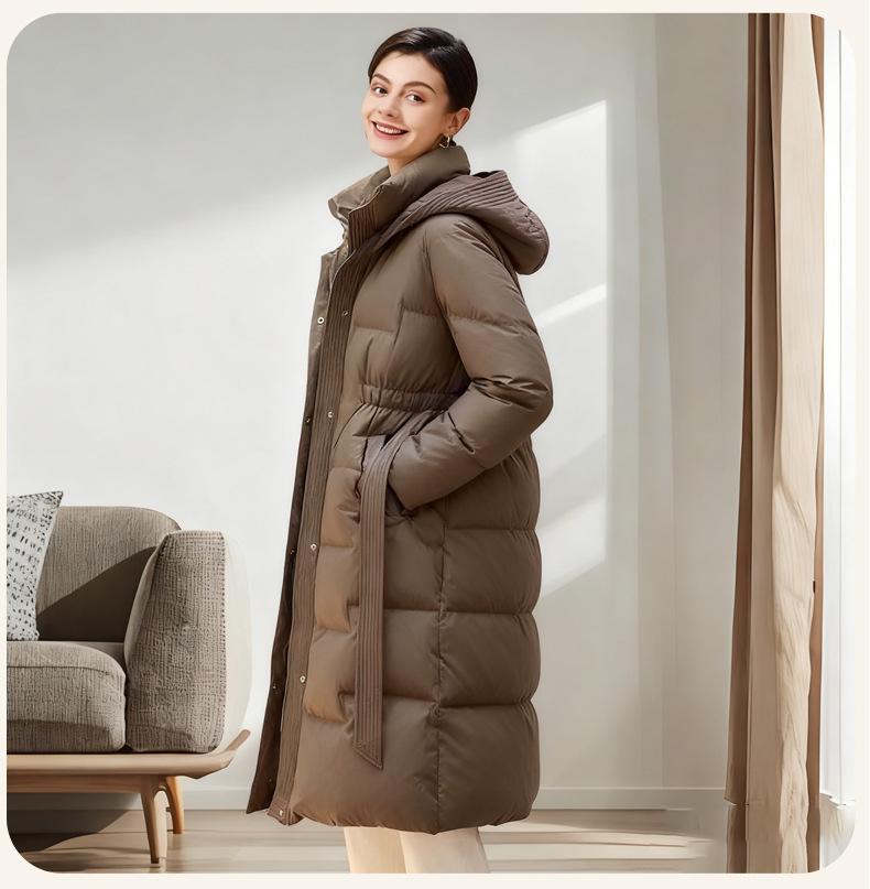 Women's High-Quality Mid-Length Winter Down Jacket