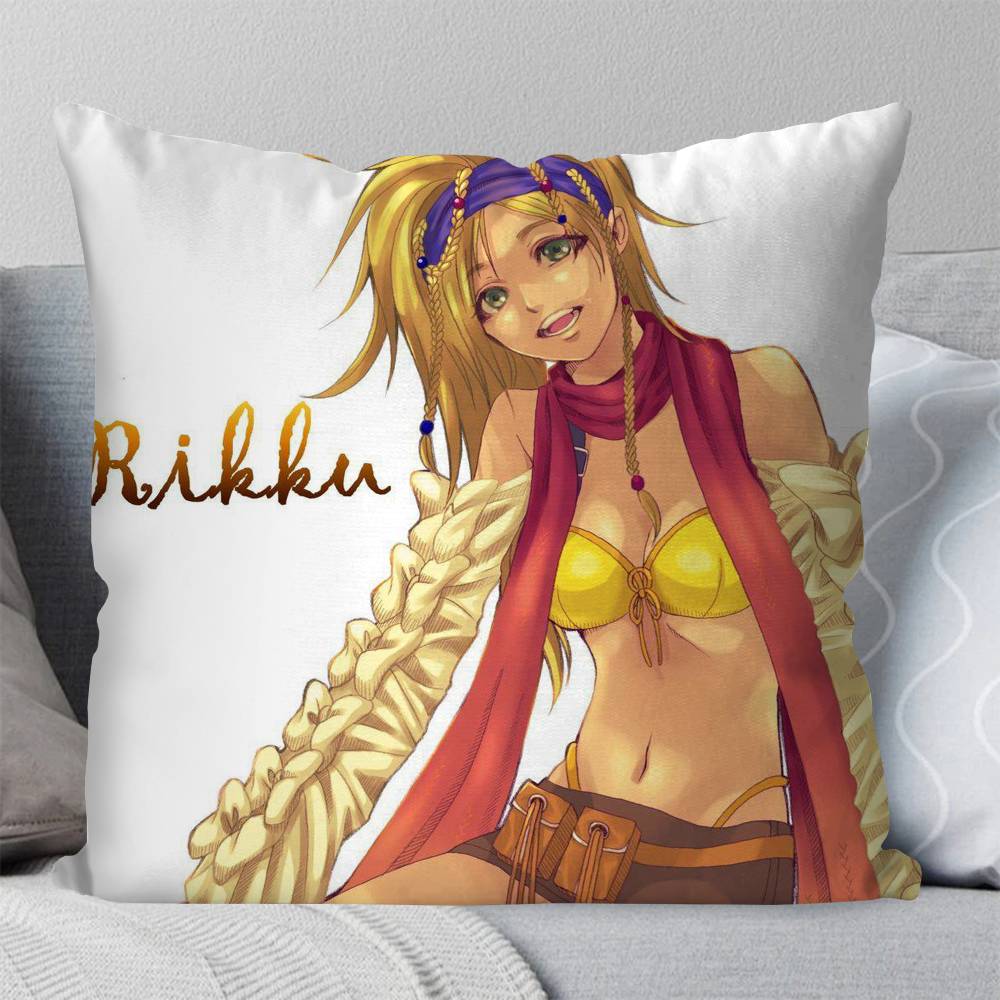 Rikku Anime FFINAL FANTASY Pillow Case Fashion Square Pillowcase Bedroom Sofa Room Ins Decoration Leisure