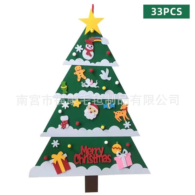 DIY Children's Felt Christmas Tree Ornaments