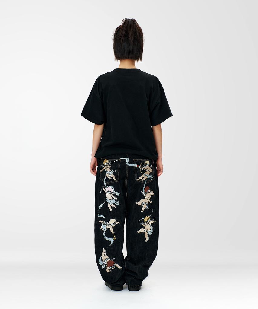 LAUGHER Signature Logo T-Shirt - Black