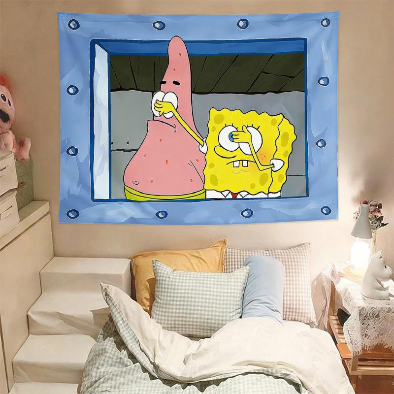 Patrick Star SpongeBob Wall Tapestry - Birthday, Bedroom, Dorm Decor