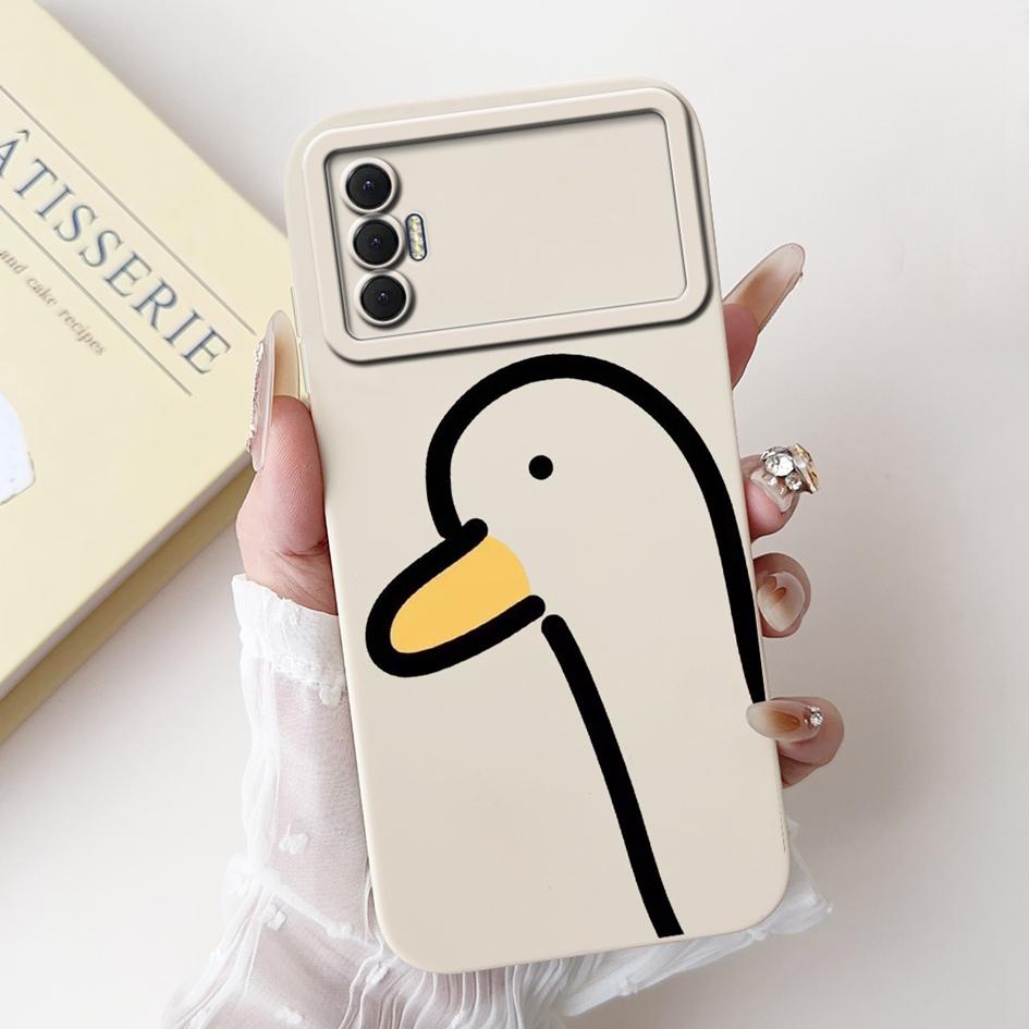 6.6" For Tecno Spark 8P 2021 Case Lovely Panda Cartoon Camera Protection Soft Matte Cover For Tecno Spark8P 8 P KG7H KG7n Bumper