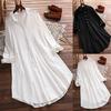 Women's Long Sleeve Plus Size Loose Casual Pocket Button Tops Shirt Blouse