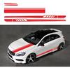Racing Stripes Car Stickers Sport Stripes DIY Styling Decorated Door Hood Mirrors Vinyl Sticker Accessories For Car Trucks SUV(5PCS) (Yellow)