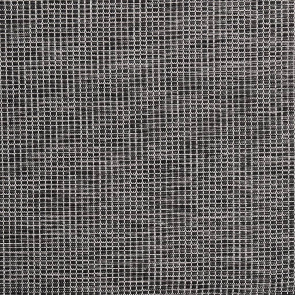 Dywan Zewnętrzny O Płaskim Splocie, 140X200 Cm, Szary