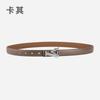 Alloy Alphabet Board Buckle Leather Belt Women'S Premium Pants Belt Women'S